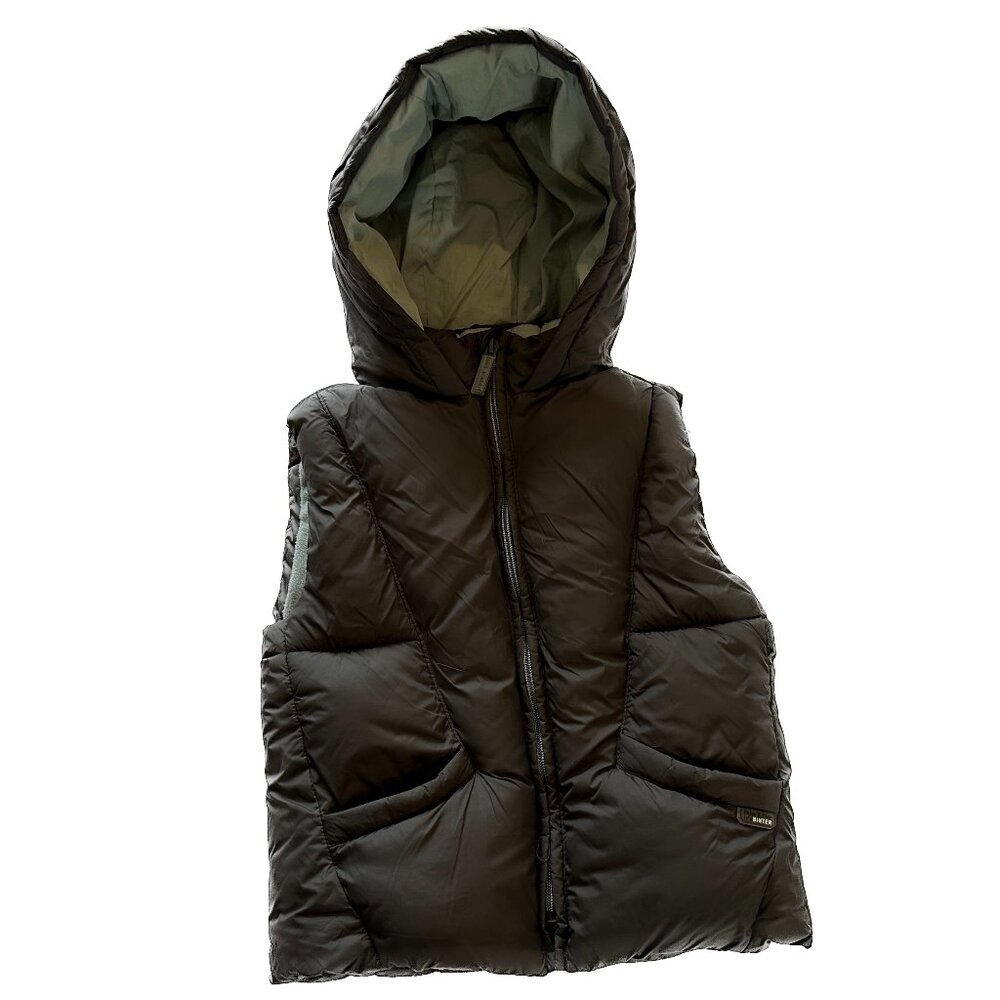 Zara Little Kids Fleece Lined Water Repellent Puffer Vest with Hood 4 5 Toddler